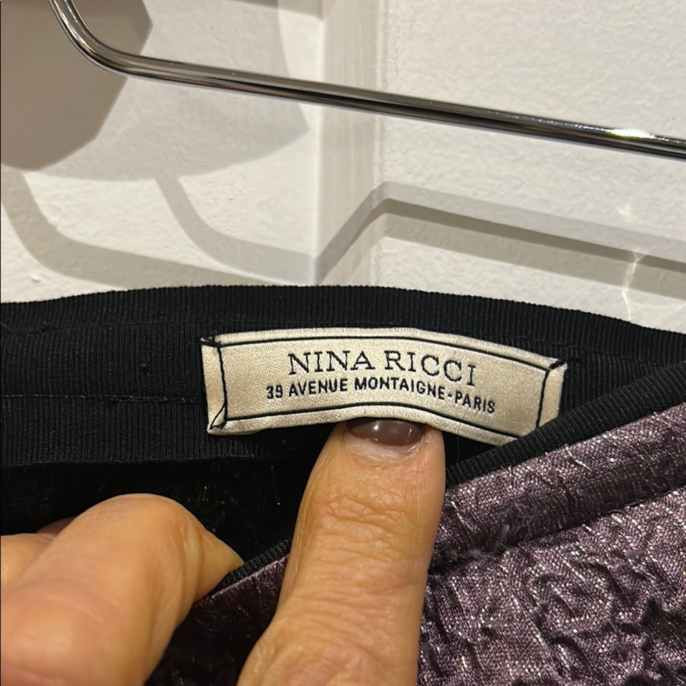 Nina Ricci Purple Skirt